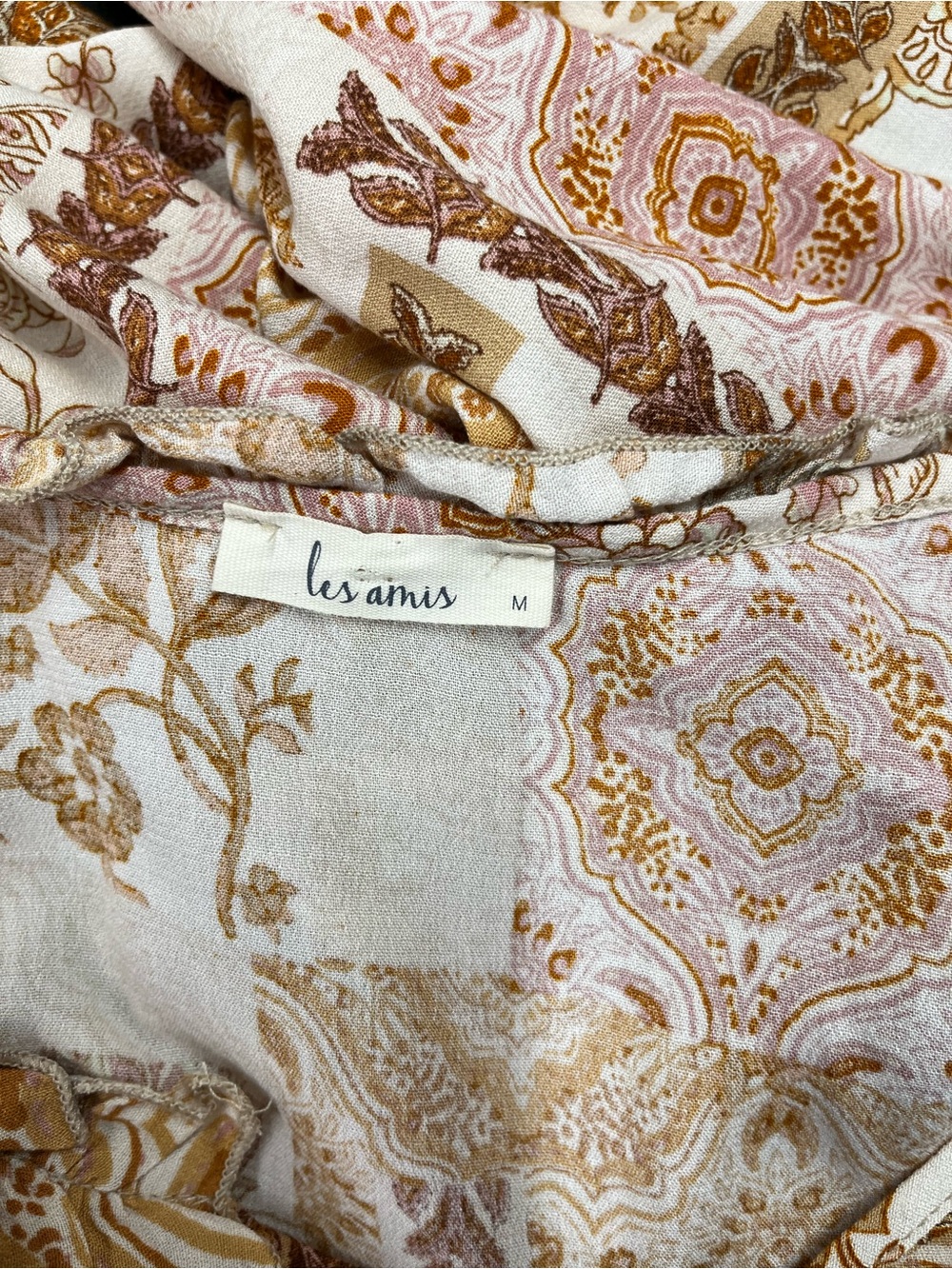 Les Amis boho blouse size medium - Picture 6 of 9